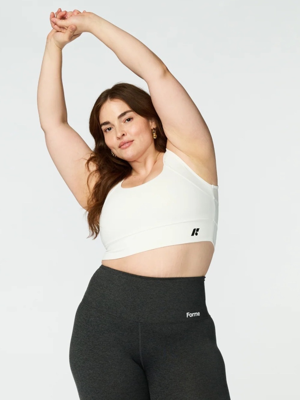 Forme Power Bra in White Cloud Size XXXL